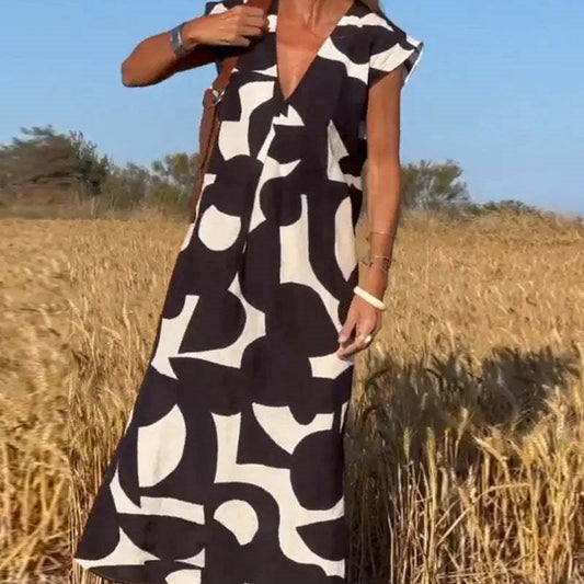 ROBE ÉLÉGANCE COL EN V